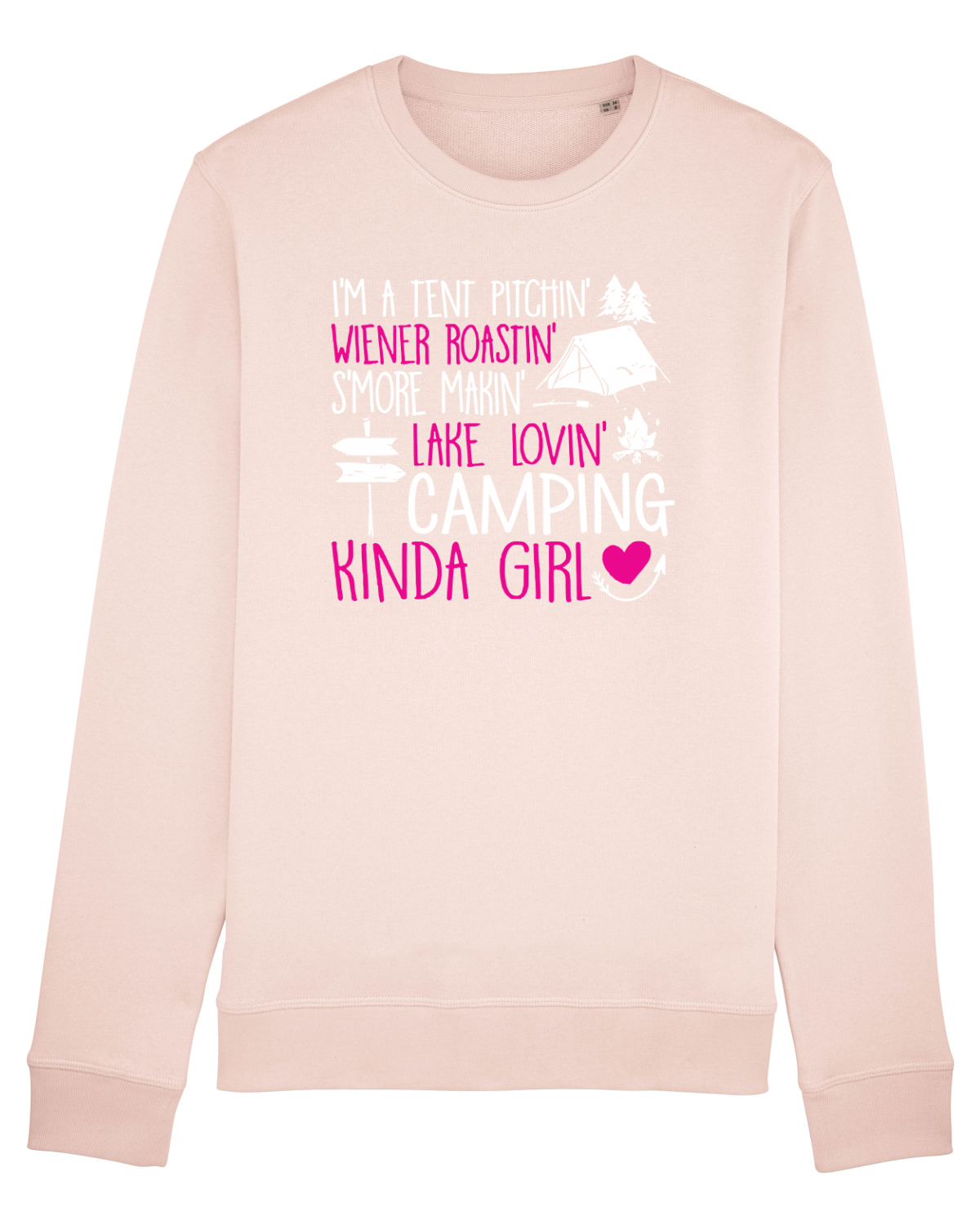 Bluză mânecă lungă Unisex Rise Candy Pink