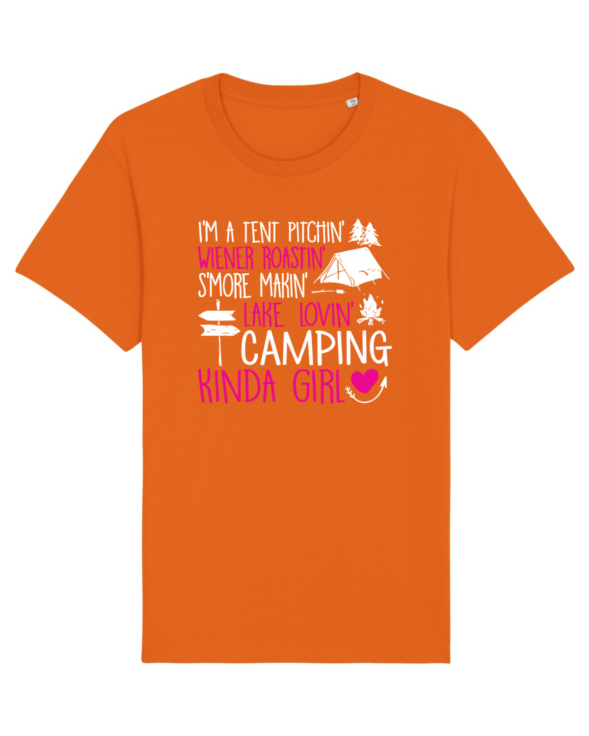 Tricou mânecă scurtă Unisex Rocker Bright Orange