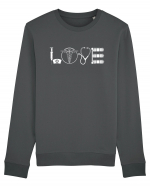 LOVE Bluză mânecă lungă Unisex Rise