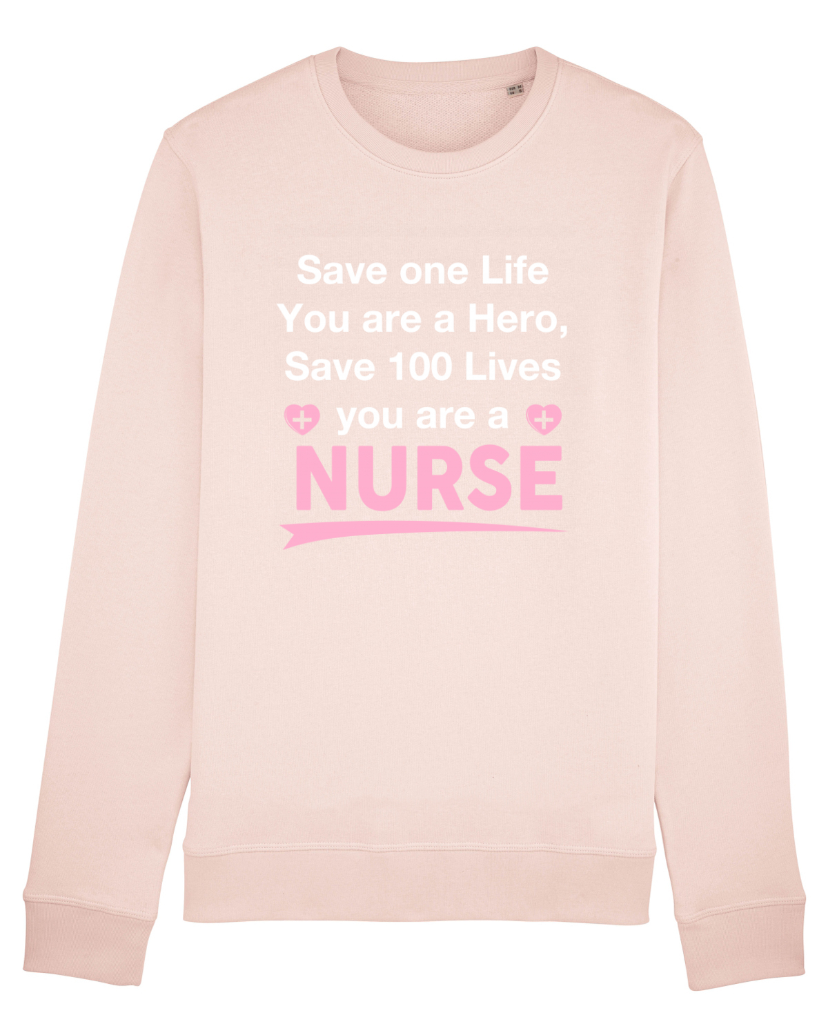 Bluză mânecă lungă Unisex Rise Candy Pink