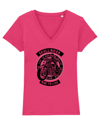 Skull Biker Black Raspberry