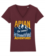 Arian Adventures - Hai suuus ! Tricou mânecă scurtă guler V Damă Evoker