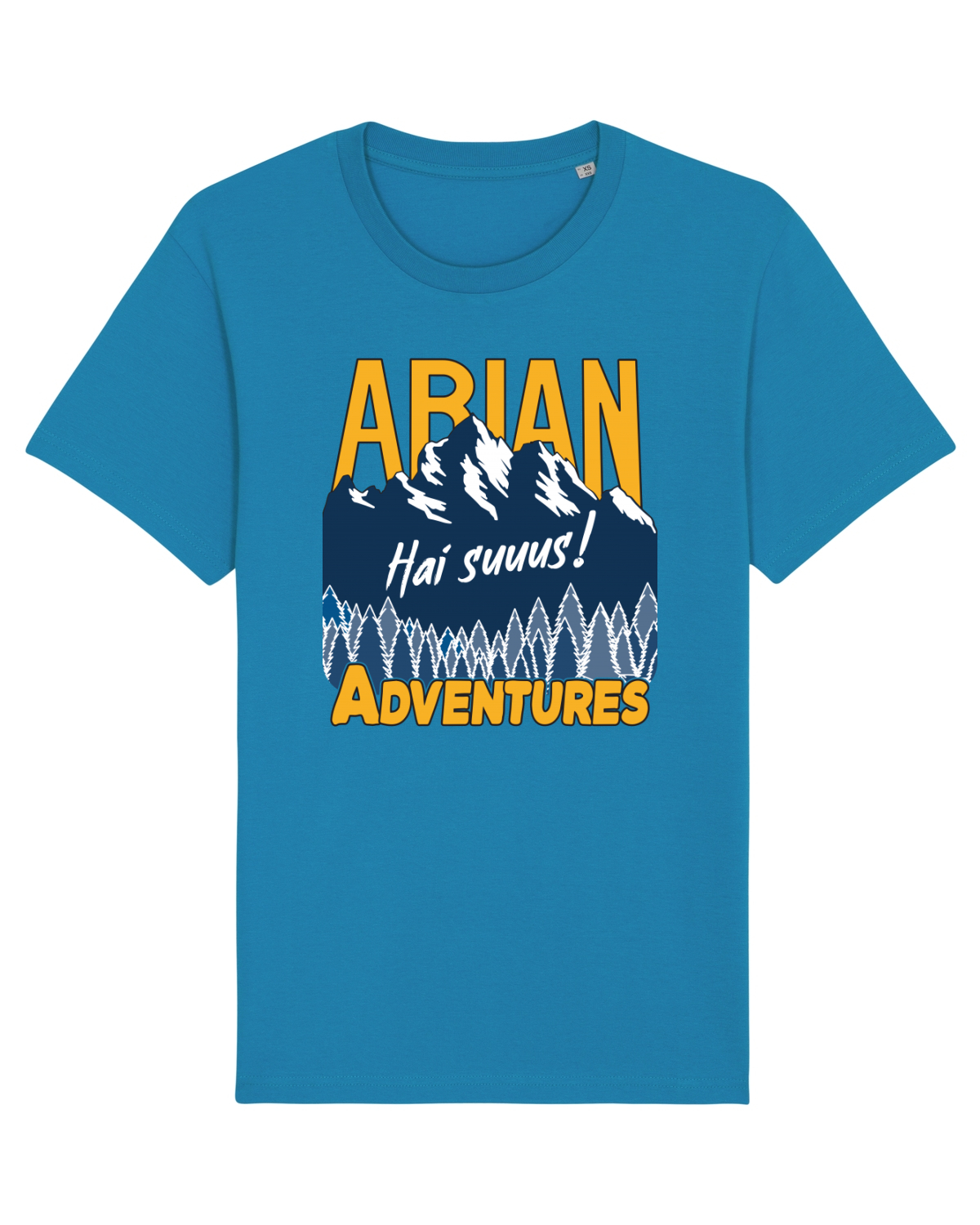 Tricou mânecă scurtă Unisex Rocker Azur