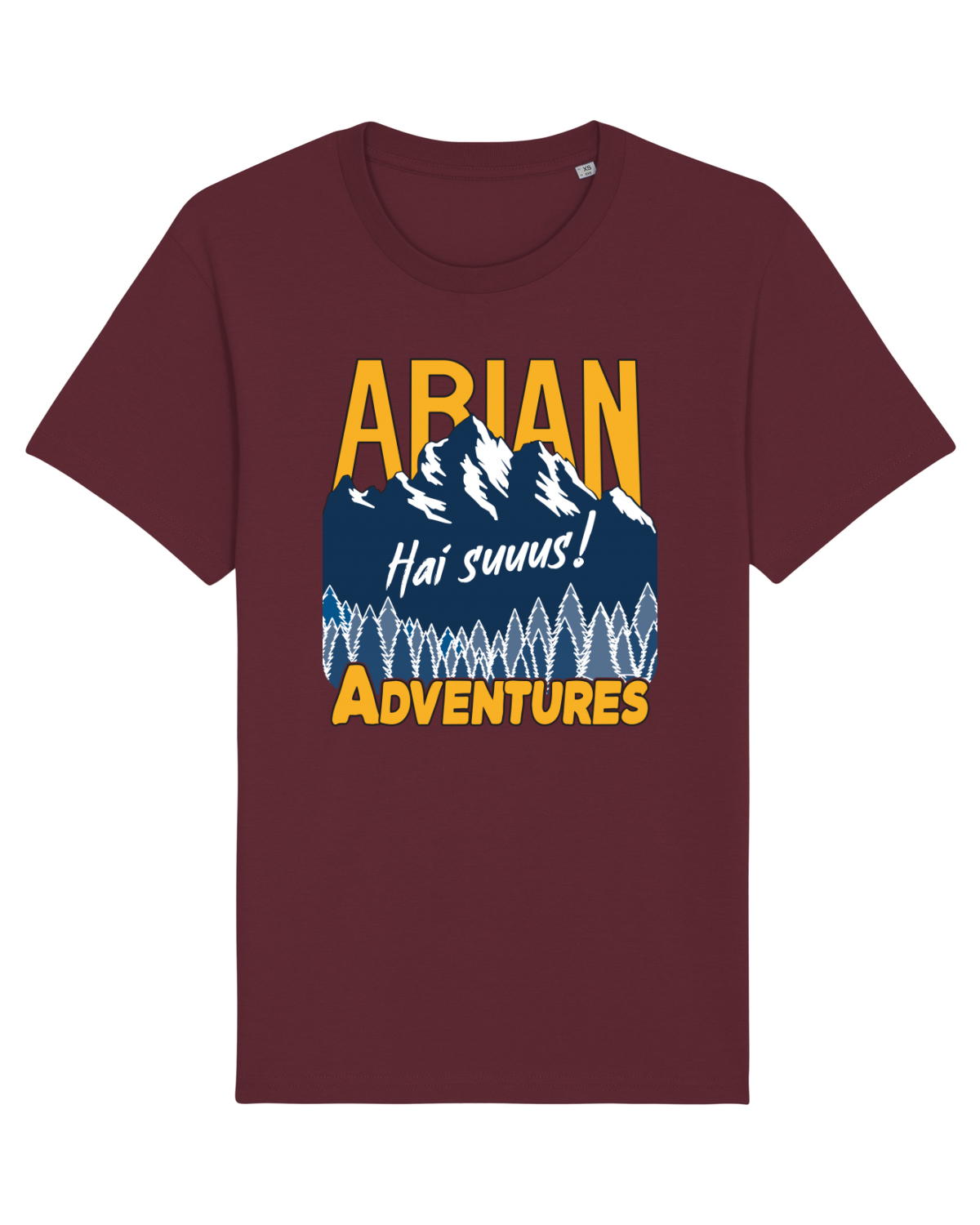 Tricou mânecă scurtă Unisex Rocker Burgundy