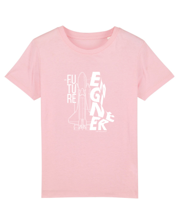 Viitor Inginer - Spaceship (alb) Cotton Pink