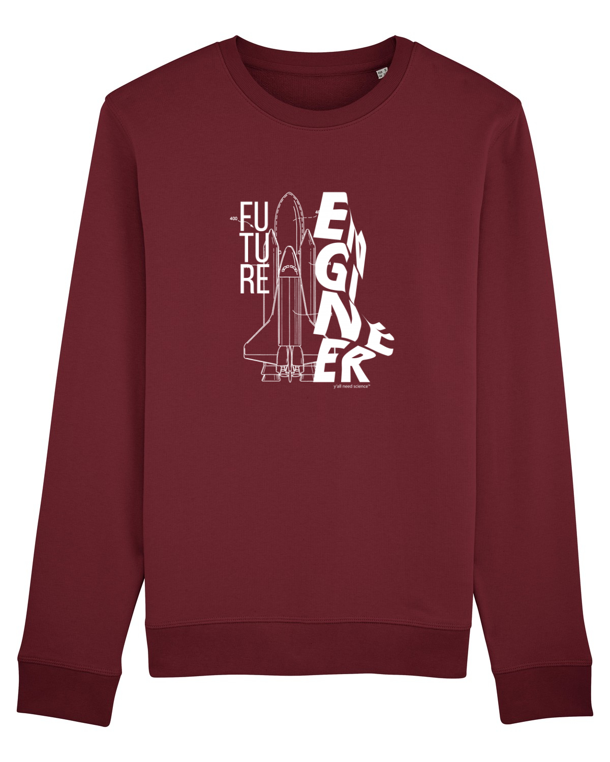 Bluză mânecă lungă Unisex Rise Burgundy