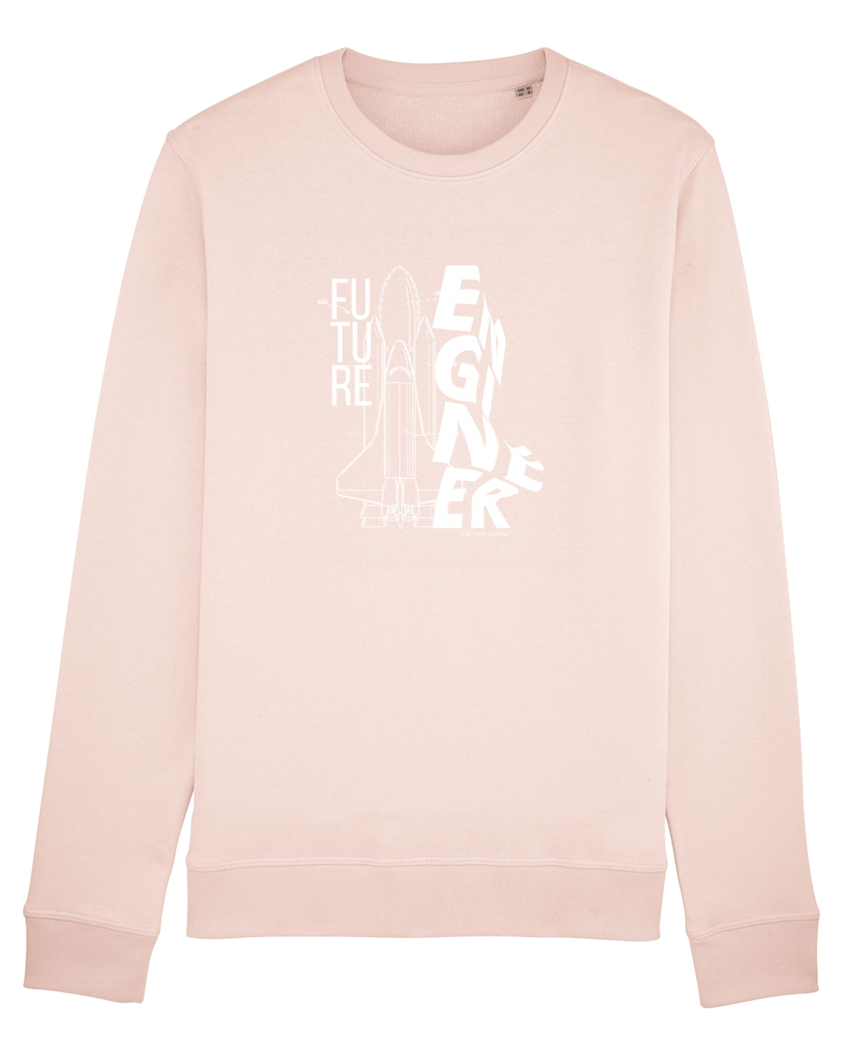 Bluză mânecă lungă Unisex Rise Candy Pink
