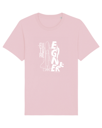 Viitor Inginer - Spaceship (alb) Cotton Pink