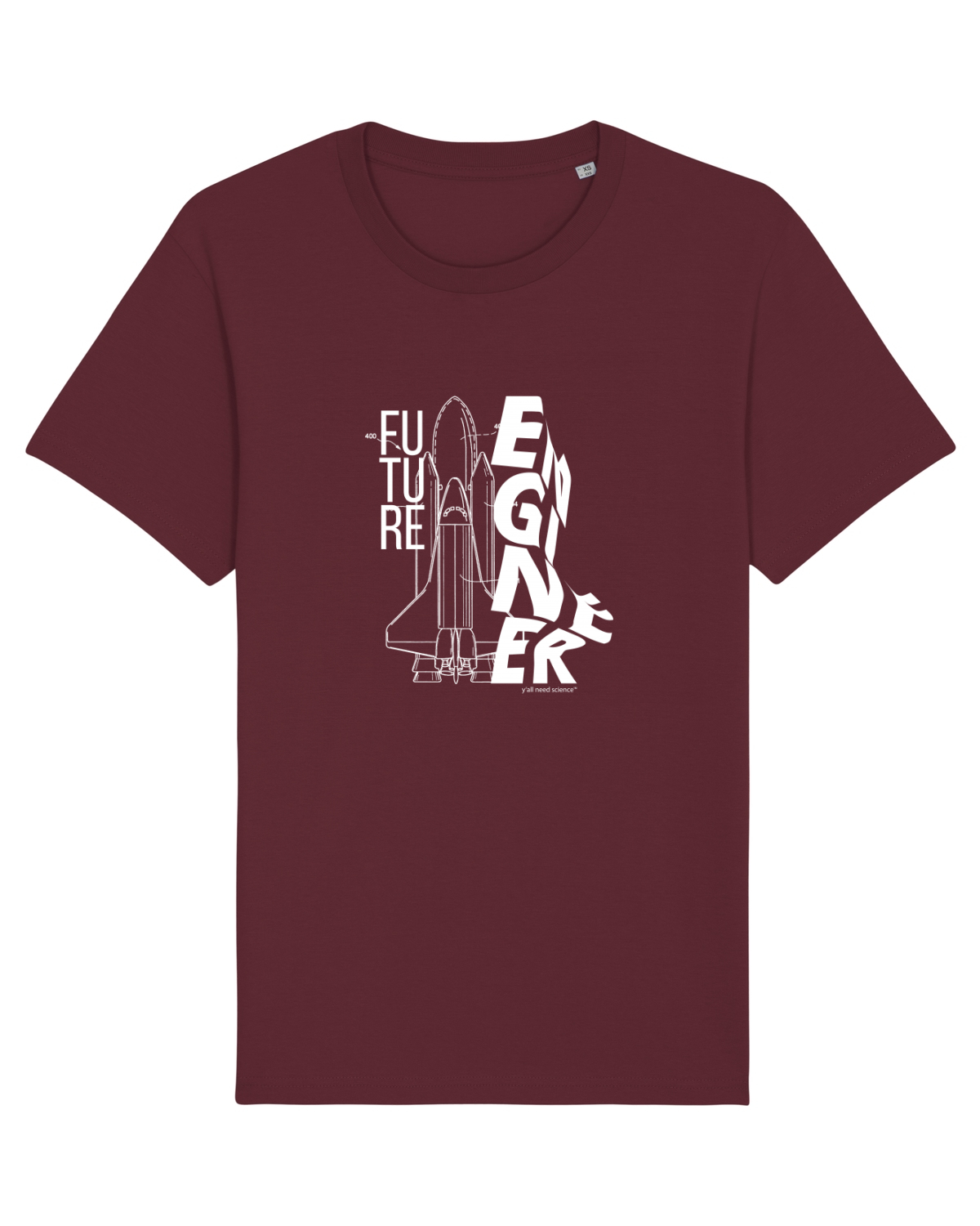 Tricou mânecă scurtă Unisex Rocker Burgundy