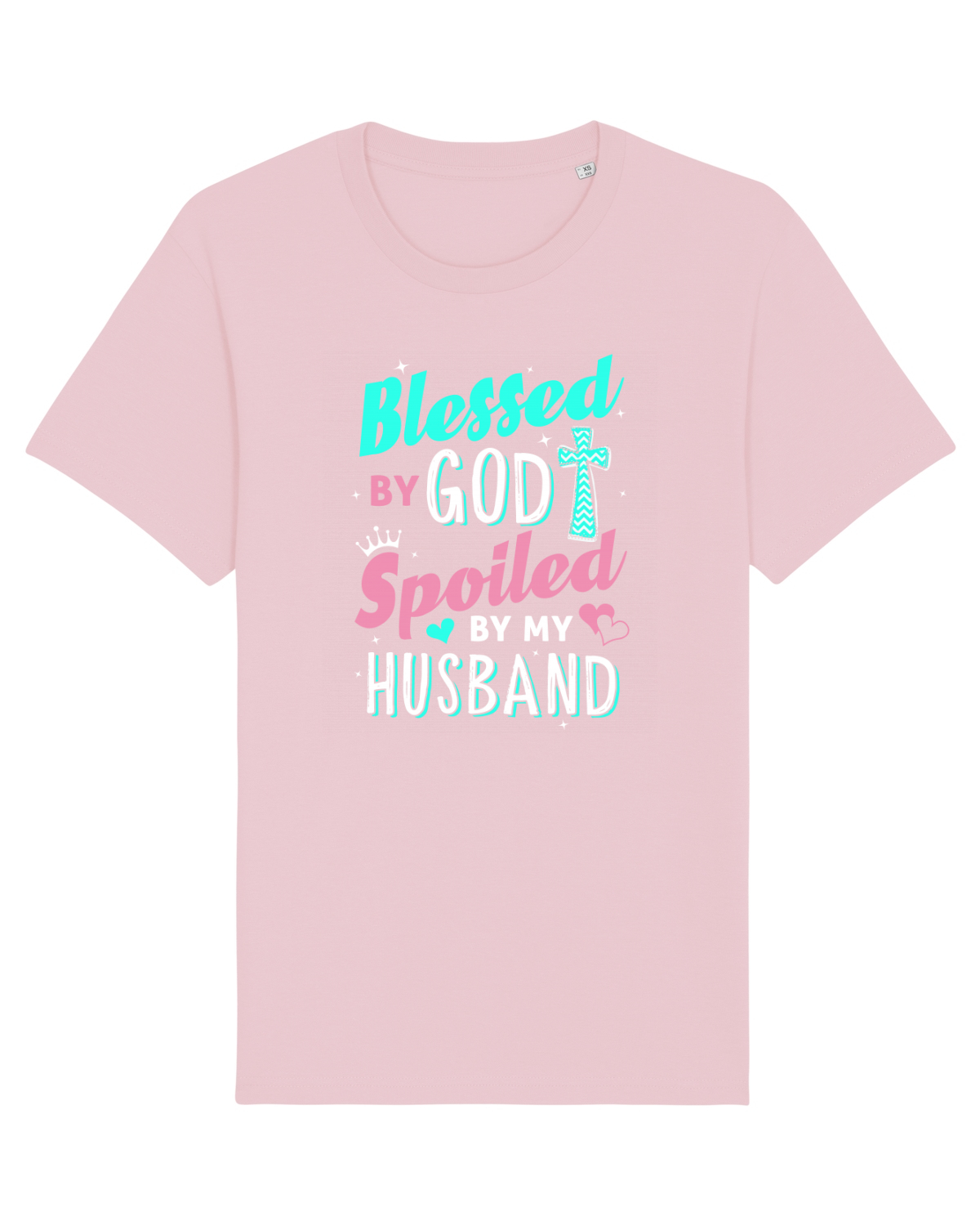 Tricou mânecă scurtă Unisex Rocker Cotton Pink