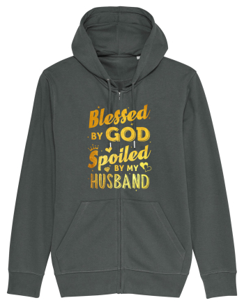 Blessed by God Spoiled by my Husband Anthracite