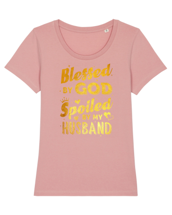Blessed by God Spoiled by my Husband Canyon Pink
