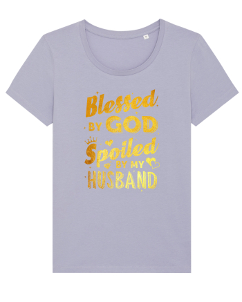 Blessed by God Spoiled by my Husband Lavender