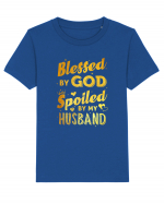 Blessed by God Spoiled by my Husband Tricou mânecă scurtă  Copii Mini Creator