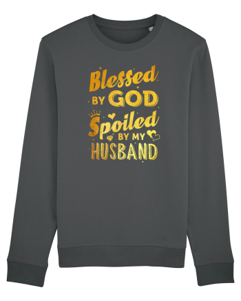 Blessed by God Spoiled by my Husband Anthracite