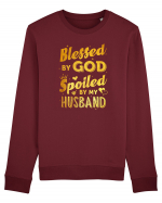 Blessed by God Spoiled by my Husband Bluză mânecă lungă Unisex Rise
