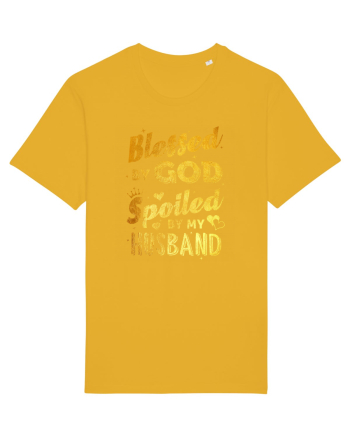 Blessed by God Spoiled by my Husband Spectra Yellow