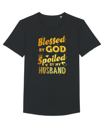 Blessed by God Spoiled by my Husband Black