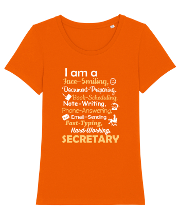 SECRETARY Bright Orange