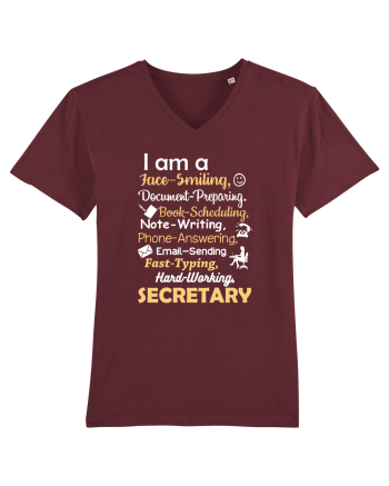SECRETARY Burgundy