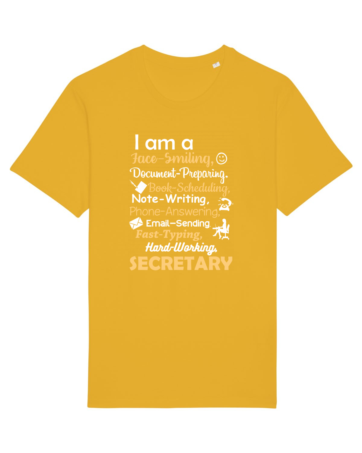 Tricou mânecă scurtă Unisex Rocker Spectra Yellow