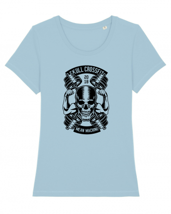 Skull Crossfit Gym Black Sky Blue