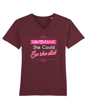 SHE BELIEVED Burgundy