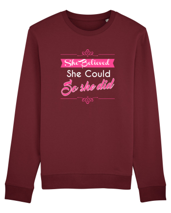 SHE BELIEVED Burgundy