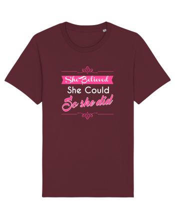SHE BELIEVED Burgundy