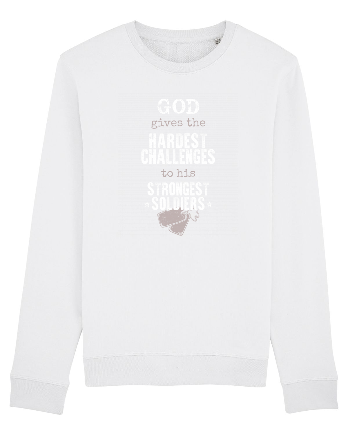 Bluză mânecă lungă Unisex Rise White