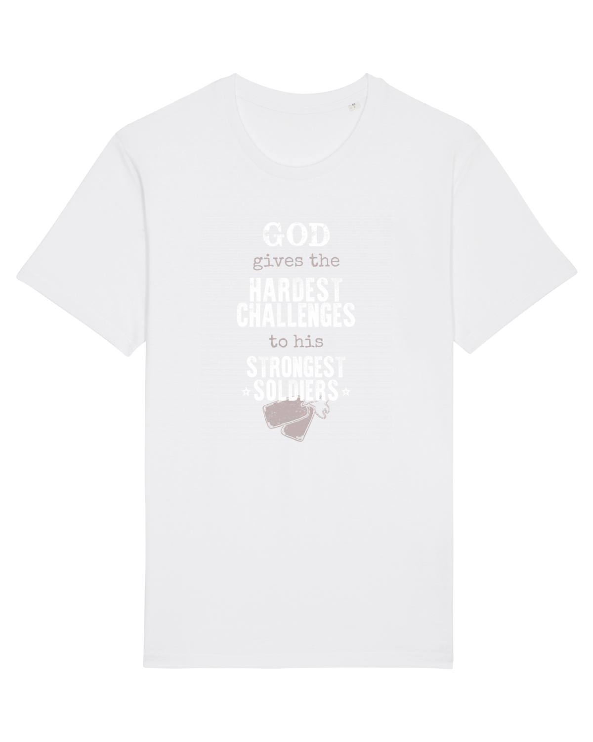 Tricou mânecă scurtă Unisex Rocker White