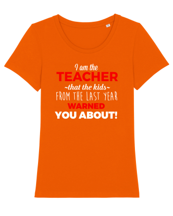 TEACHER Bright Orange