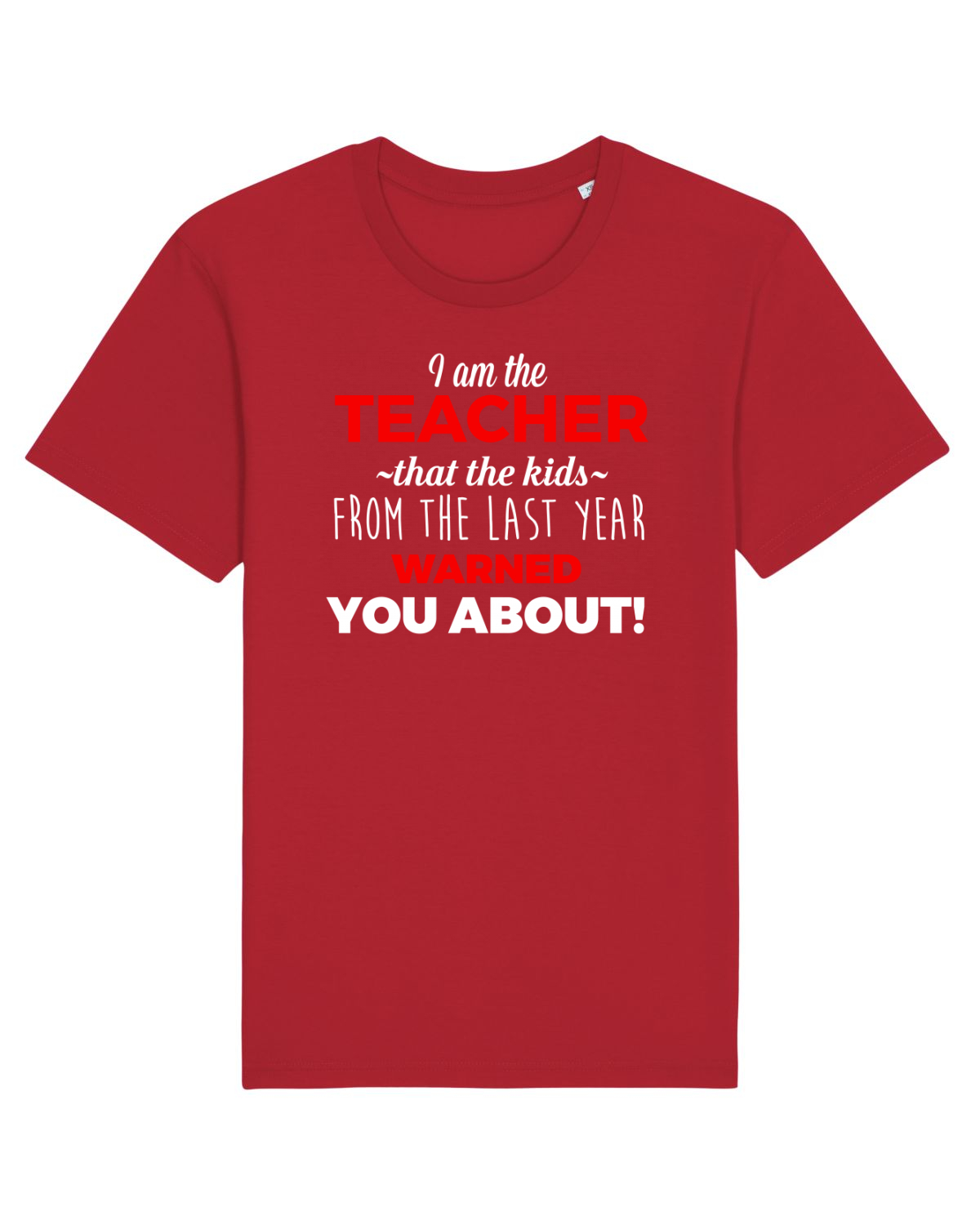 Tricou mânecă scurtă Unisex Rocker Red