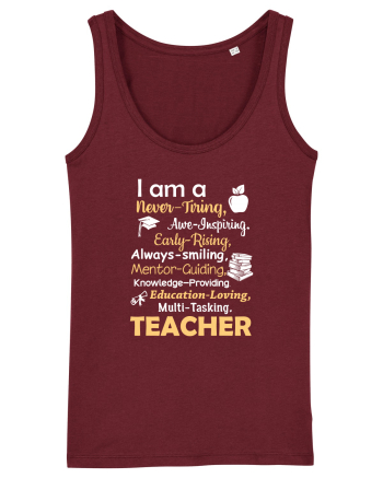 TEACHER Burgundy