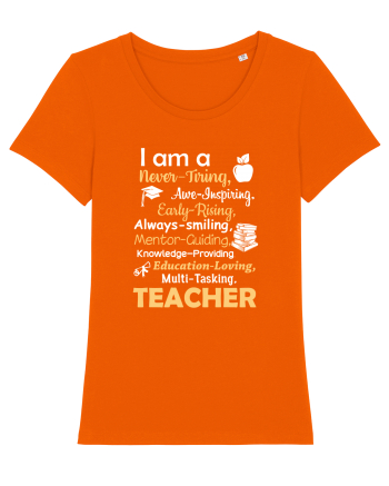 TEACHER Bright Orange