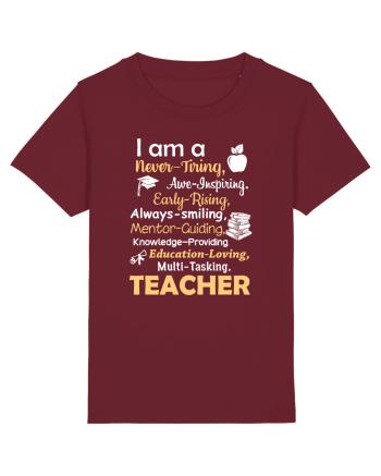 TEACHER Burgundy