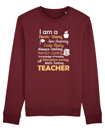TEACHER Burgundy
