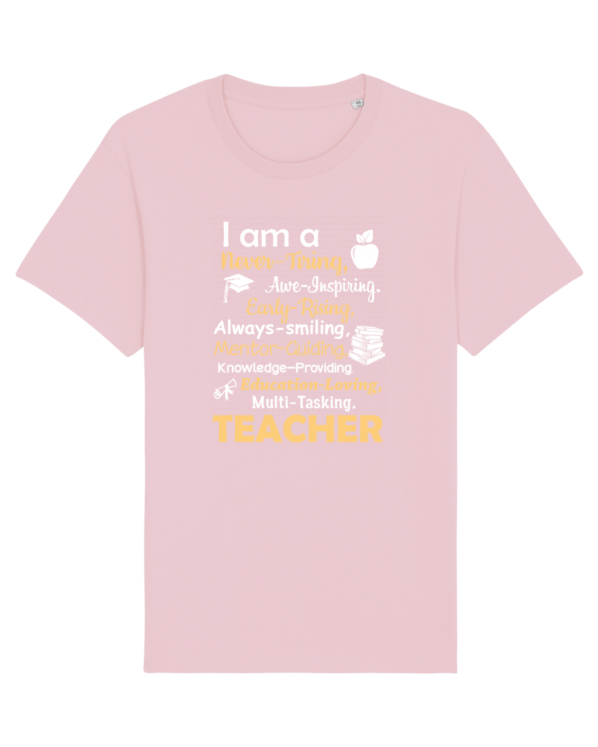 Tricou mânecă scurtă Unisex Rocker Cotton Pink