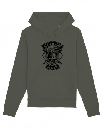 Skull Heart Black Khaki