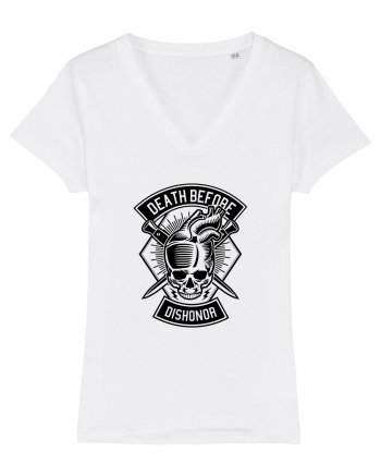 Skull Heart Black White