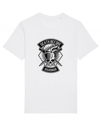 Skull Heart Black White