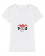 Unleash The Beast Tricou mânecă scurtă guler V Damă Evoker