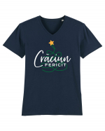 Craciun fericit! Tricou mânecă scurtă guler V Bărbat Presenter