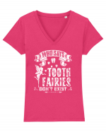 TOOTH FAIRIES Tricou mânecă scurtă guler V Damă Evoker