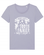 TOOTH FAIRIES Tricou mânecă scurtă guler larg fitted Damă Expresser