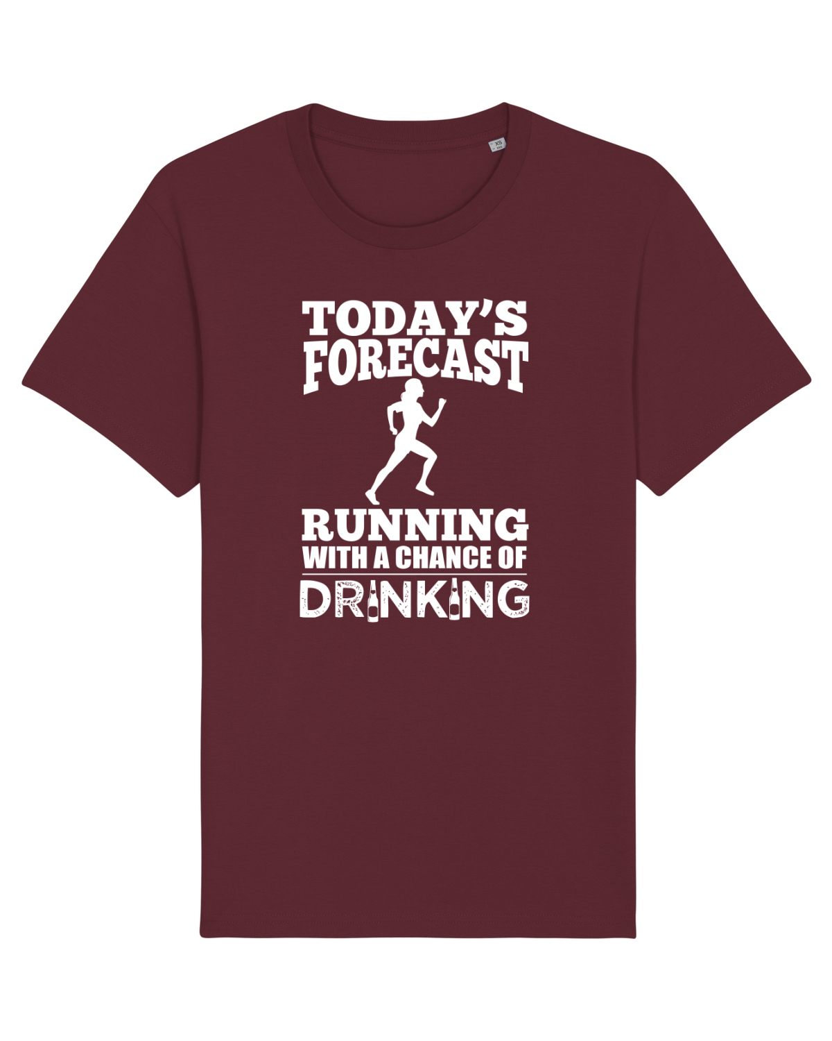 Tricou mânecă scurtă Unisex Rocker Burgundy