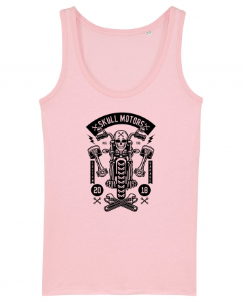 Skeleton Motorcycle Black Cotton Pink