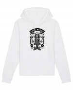 Skeleton Motorcycle Black Hanorac Unisex Drummer