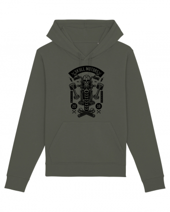 Skeleton Motorcycle Black Khaki