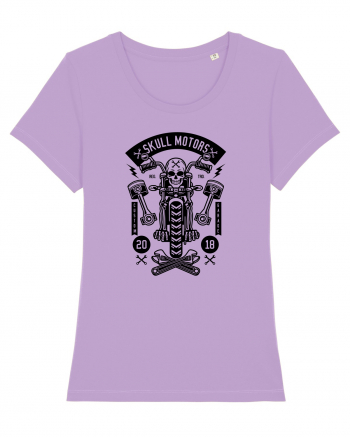 Skeleton Motorcycle Black Lavender Dawn